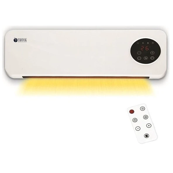Troya TR-528 Uzaktan Kumandalı 2000 W Duvar Tipi Fanlı Isıtıcı