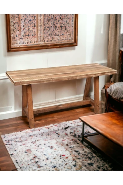 Mrt Nn Ahşap Orta Sehpa Bench Salon Mutfak Balkon Bahçe Teras Sehpa Bank