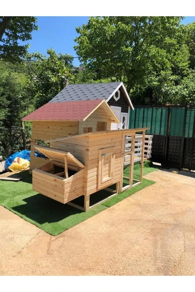 Kemirgen Market Ahşap Tavuk Kümesi - Resim 4