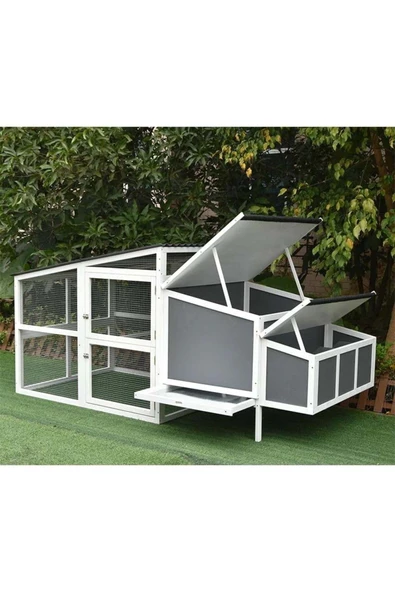 Kemirgen Market Ahşap Tavuk Kümesi | Bombi | Woodzanya - Resim 3