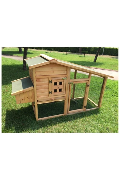 De Mobilya V Çatılı Ahşap Tavuk Kümesi ürün görseli