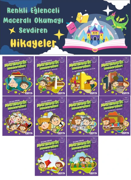 3.Sınıf Renkli Eğlenceli Maceralı Okumayı Sevdiren Hikaye Seti 5 ürün görseli 1