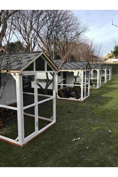 Kemirgen Market Premium Ahşap Tavuk Kümesi - Resim 3