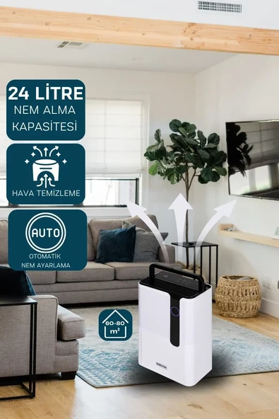Kurutek KT24B Ev Tipi Nem Alma ve Hava Temizleme Cihazı - 6
