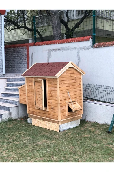 Kemirgen Market Ahşap Tavuk Kümes (10 Tavukluk) - Resim 3