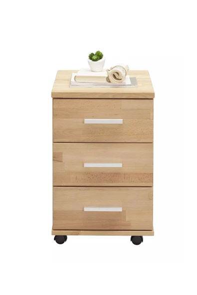 One Design Tekerlekli Ofis Dolabı Çekmeceli Stand Tekerlekli Ahşap Ofis Dolabı - 3