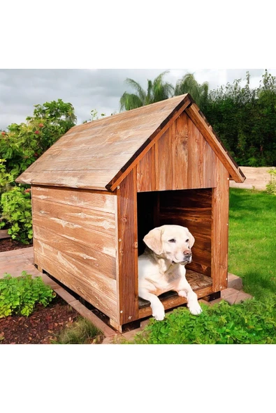 Vovikon Ahşap Köpek Kulübesi Büyük Köpek Pati Evi Yuvası