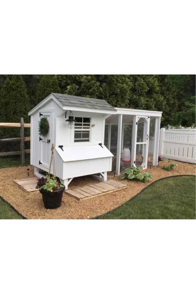 Kemirgen Market Ultra Lüx Dekor Ahşap Tavuk Kümesi ürün görseli