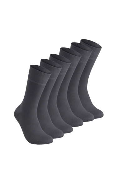 Elchee wear  Vegan Ve Organik Bambu Unisex Soket Füme Çorap 6'lı