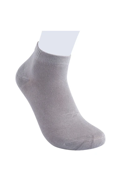 Elchee wear  Vegan Ve Organik Bambu Patik Gri Çorap