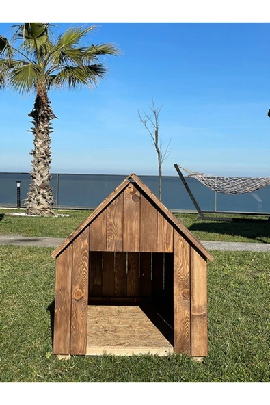 Sevinç Ticaret Ahşap Büyük Boy Köpek Kulübesi Dış Mekan Köpek Kulübesi - 2