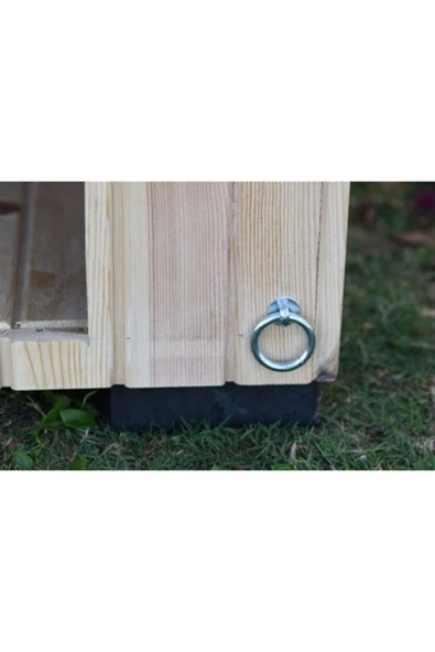 Ml Pet Ahşap Köpek Kulübesi U/G/Y 96/83/94 Ölçülerinde Demonte Büyük Ahşap Köpek Kulübesi - 2