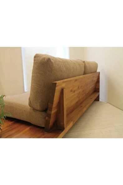 Alp E Ticaret Ahşap Çam Masif Sedir Balkon Bahçe Salon Oturma Grubu - Resim 3