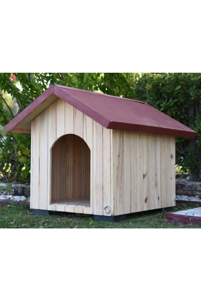 Ml Pet Ahşap Köpek Kulübesi U/G/Y 96/83/94 Ölçülerinde Demonte Büyük Ahşap Köpek Kulübesi