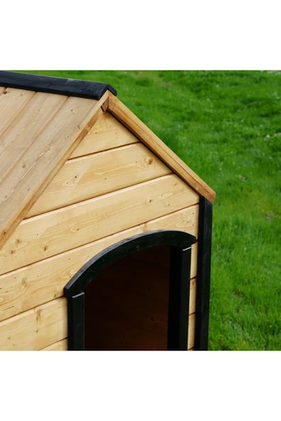 Woodensa Köpek Kulübesi Ahşap Köpek Kulübesi Köpek Evi Büyük Boy - 4