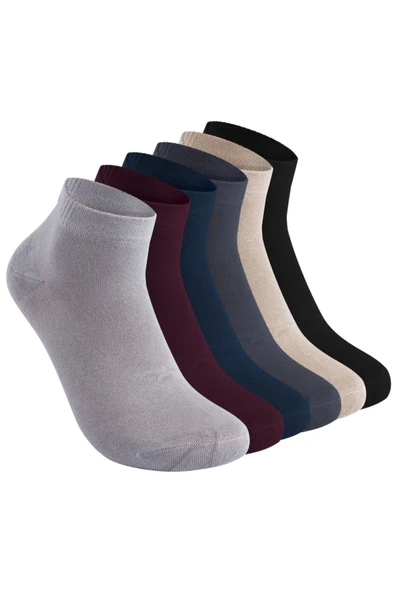 Elchee wear  Organik Bambu Erkek Patik Çorap 6'lı