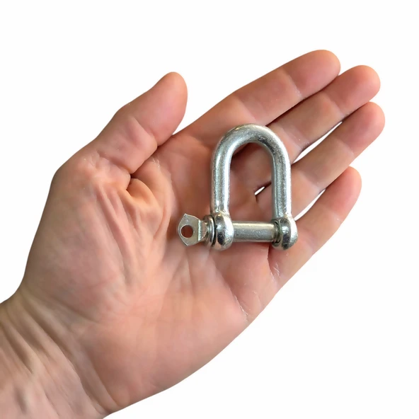 Salıncak 10mm Zincir Kilidi U Mapa Vidalı Bağlantı -5 Adet - 2