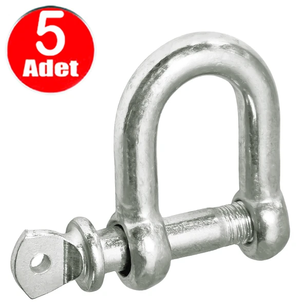 Salıncak 10mm Zincir Kilidi U Mapa Vidalı Bağlantı -5 Adet