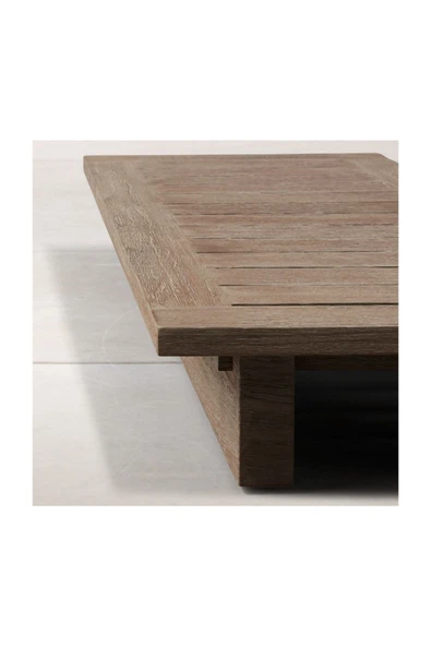 WOODYCLASS Miami Modern Doğal Ahşap Masa - Bahçe - Outdoor - Salon - Ofis - Sedir - Coffee Table - Loca - Beach - 3
