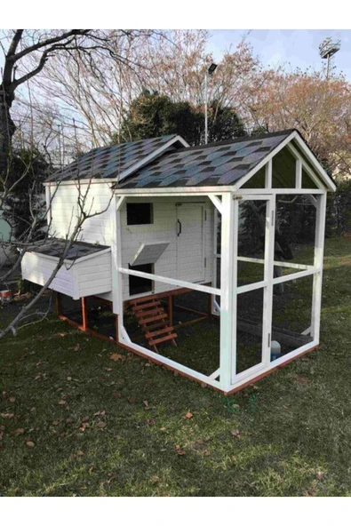 Kemirgen Market Premium Ahşap Tavuk Kümesi ürün görseli