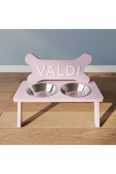 Valdi Modern Köpek Kulübesi Büyük Boy V Kapı Model, El Yapımı, Birinci Sınıf Ahşap, Hediye Mama Kabı - 4