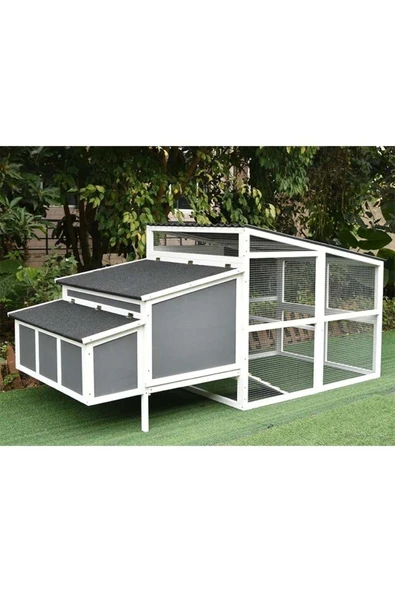 Kemirgen Market Ahşap Tavuk Kümesi | Bombi | Woodzanya - Resim 4