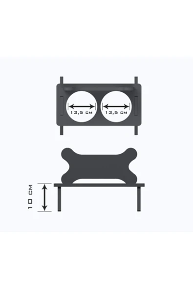 Valdi Modern Köpek Kulübesi Büyük Boy V Kapı Model, El Yapımı, Birinci Sınıf Ahşap, Hediye Mama Kabı - 7