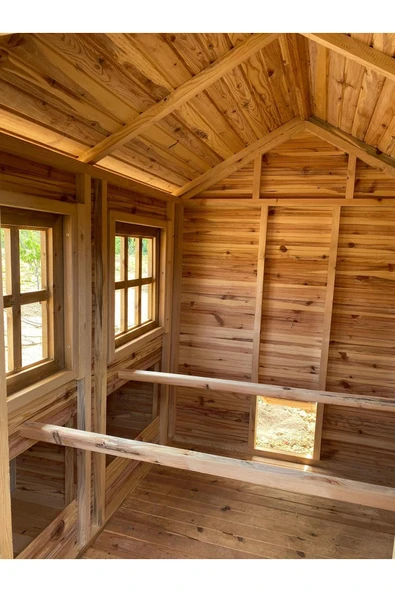 Kemirgen Market 2 Folluklu Ahşap Tavuk Kümesi ürün görseli