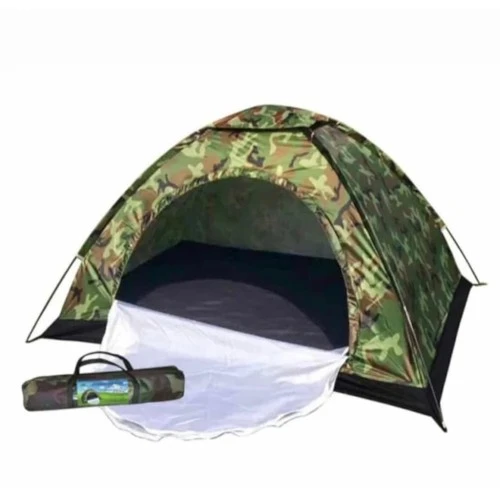 4 Kişilik Kamuflaj Desenli Kolay Kurulumlu Kamp Çadırı - 2