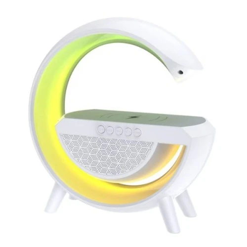 Kablosuz Şarj Standlı RGB Hoparlör - 2