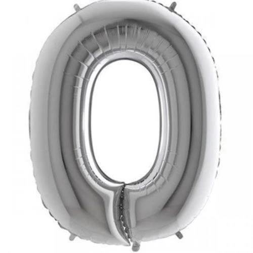 Gümüş Rengi Folyo Balon 1 Metre - 4