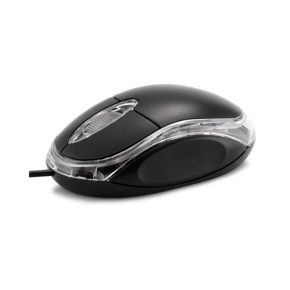 Everest KM-6809 Kablolu Mini Mouse, USB, Işıklı, Siyah - 3
