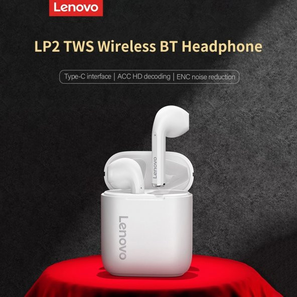 Lenovo Lp2 Tws Kablosuz Bluetooth Kulaklık Yarı Kulak İçi (Yurt Dışından) - 3