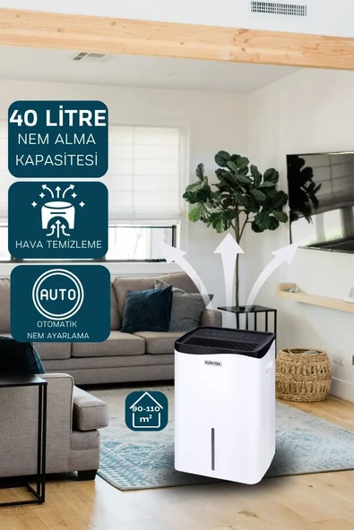 Kurutek KT40A Ev Tipi Nem Alma ve Hava Temizleme Cihazı - 7