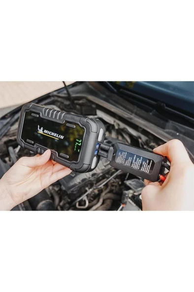 Michelin MJS80 12Volt 1000Amp Lityum Polimer Akü Takviye + Powerbank + Led Lamba - 5