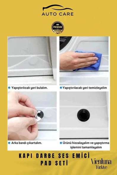 Premium Yüksek Kaliteli Araç Kapı Bagaj Çarpma Gürültü Önleyici Pad Takımı Ses Azaltıcı 40 Adet - 5