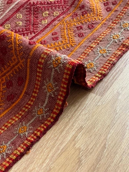 49x79 cm Küçük Renkli Vintage Kilim, El Dokuma Anadolu Kilim, Dekoratif Mini Kilim, Harika Ev Hediyesi - 4