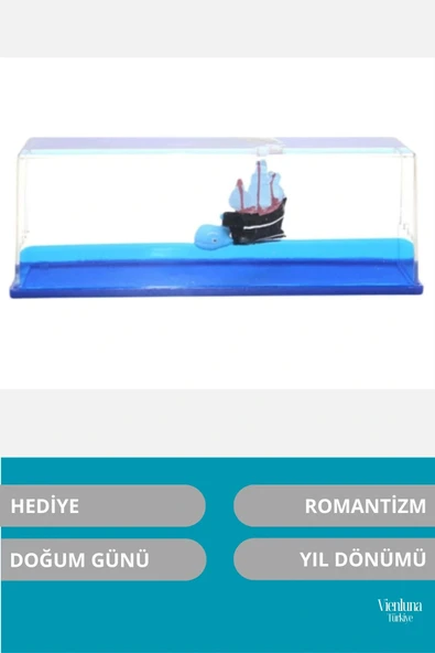 Özel Üretim Batmayan Gemi Yıl Dönümü Aşk Sevgili Doğum Günü Hediye Akvaryum Şişe - 2