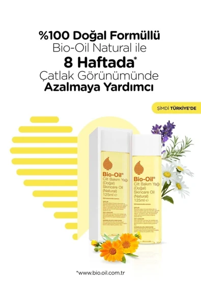 BIO OIL %100 Natural Çatlak Karşıtı & Leke Karşıtı Nemlendirici Doğal Cilt Bakım Yağı 125 ml 6001159128090 - 2