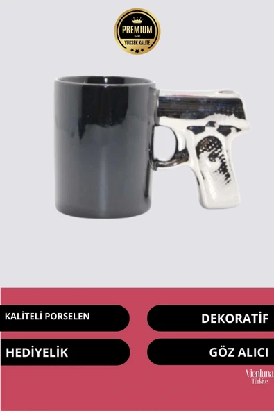 Deluxe Tasarım Dekoratif Estetik Armağan Sevgili Arkadaş Porselen Alfa  Kupa Bardak - 2