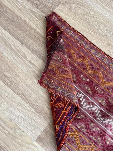 49x79 cm Küçük Renkli Vintage Kilim, El Dokuma Anadolu Kilim, Dekoratif Mini Kilim, Harika Ev Hediyesi - 5