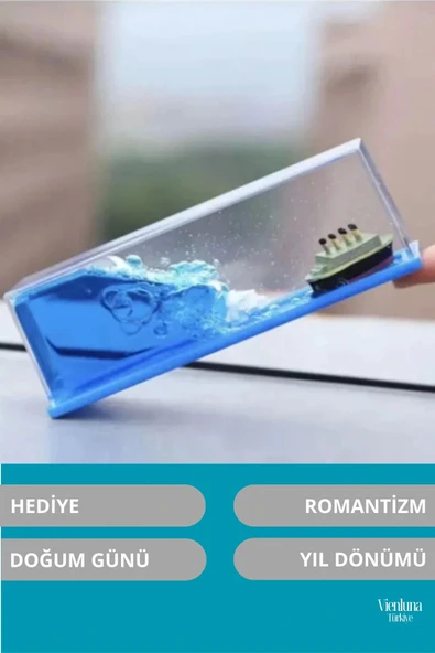 Yüksek Kalite Batmayan Titanic Gemi Yıl Dönümü Aşk Sevgili Doğum Günü Hediye Şişe Akvaryum - Resim 2