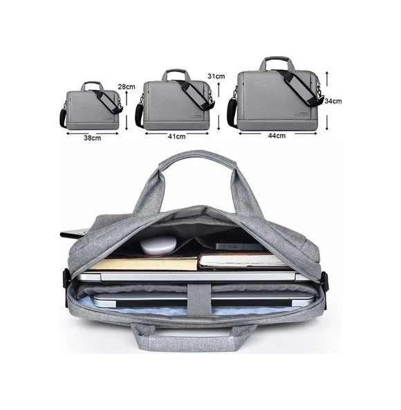 Cbtx Oumaantu 020 Oxford Kumaş Laptop Omuz Çantası Wine 13-14 İnç Kırmızı - 2