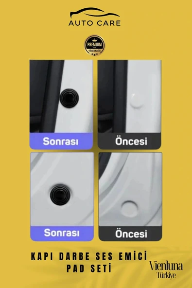 Premium Yüksek Kaliteli Araç Kapı Bagaj Çarpma Gürültü Önleyici Pad Takımı Ses Azaltıcı 40 Adet - 3