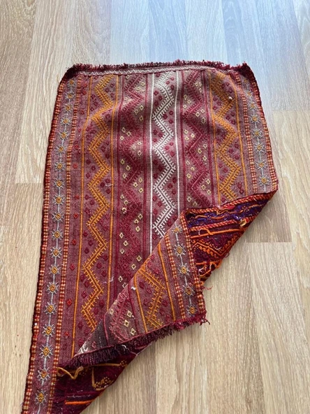 49x79 cm Küçük Renkli Vintage Kilim, El Dokuma Anadolu Kilim, Dekoratif Mini Kilim, Harika Ev Hediyesi - 7