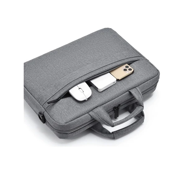 Cbtx Oumaantu 020 Oxford Kumaş Laptop Omuz Çantası Wine 13-14 İnç Kırmızı - 4