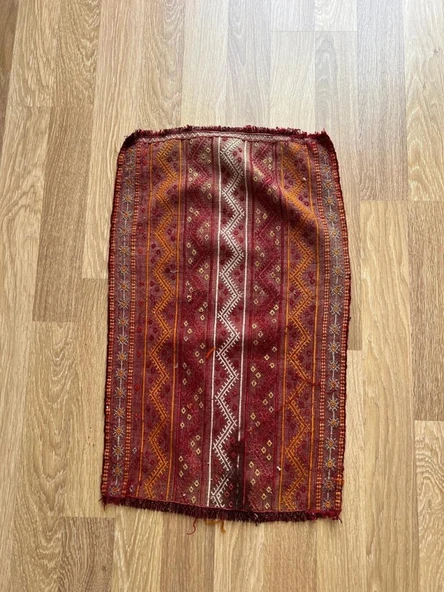 49x79 cm Küçük Renkli Vintage Kilim, El Dokuma Anadolu Kilim, Dekoratif Mini Kilim, Harika Ev Hediyesi