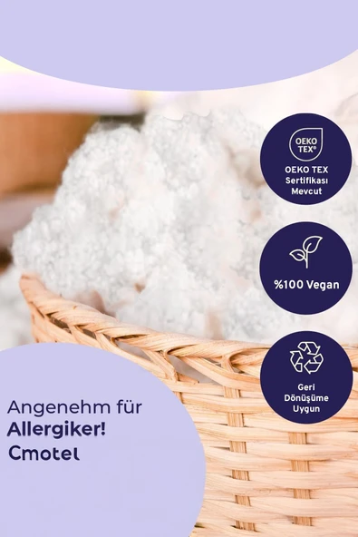 Yastık Yorgan Oyuncak Dolum Malzemesi Antialerjik Yapışmaz 1.Kalite %100 Temiz Boncuk Elyaf 250 Gr - Resim 5