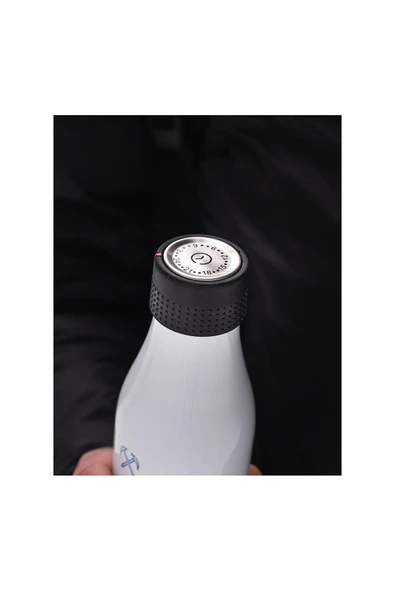 Les Artistes Paris Isı Yalıtımlı Çelik Termos 500ml Skater  Beyaz 500 ML - Resim 8