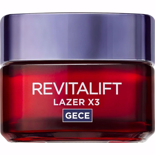 L'Oreal Paris Yaşlanma Karşıtı Gece Kremi - Dermo Expertise Revitalift Laser X3 50 ml